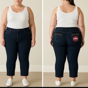 GLORIA VANDERBILT AMANDA ALL AROUND SLIMMING EFFECT JEAN NWT SIZE 14